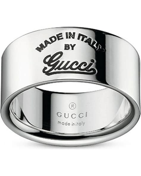 gucci silver bamboo ring|Gucci trademark ring.